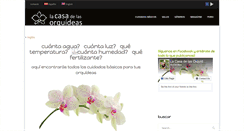 Desktop Screenshot of lacasadelasorquideas.com